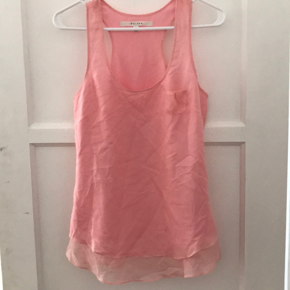 Walter Pink Silk Top Blouse